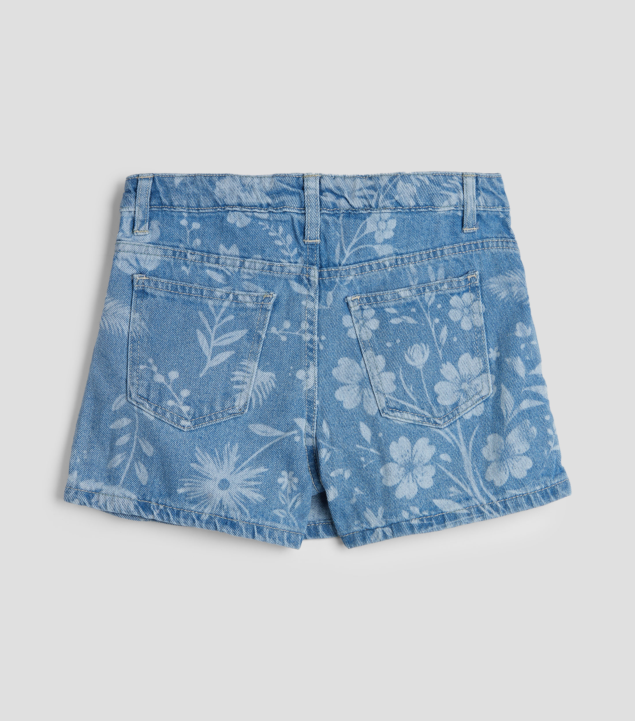 Falda short corta de corte A estampada Niña